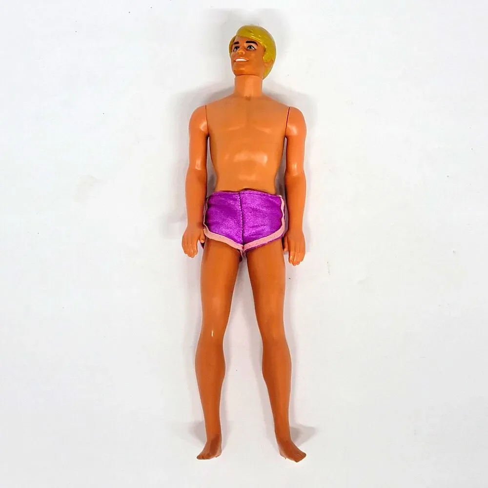 Vtg 1981 Sunsational Malibu Ken Doll Mattel 1088 Purple Swim Trunks 1968 Body